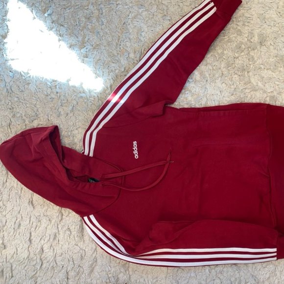 Adidas Red Hoodie - Picture 1 of 3